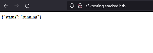 s3-testing JSON running