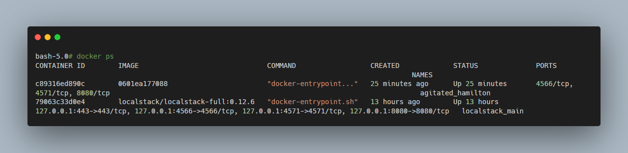 docker ps pick newest